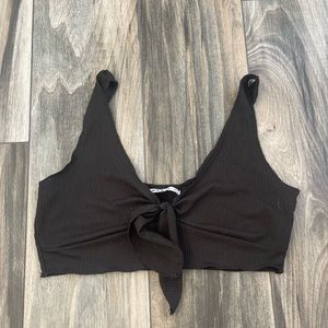 LOVE J Black Crop top